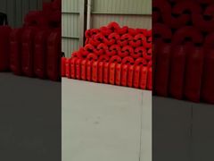 नारंगी एचडीपीई पाइप फ्लोटर, गर्म गैल्वेनाइज्ड कनेक्शन और उछाल समर्थन के लिए पु फोम से भरा हुआ