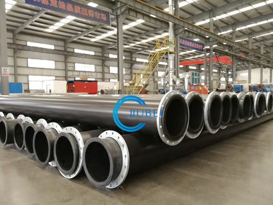 विभिन्न रंगों और तापमान प्रतिरोध के साथ दबाव बड़े व्यास UHMWPE पाइप