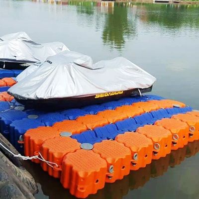 स्थिर कम रखरखाव काला आयताकार प्लास्टिक पोंटून