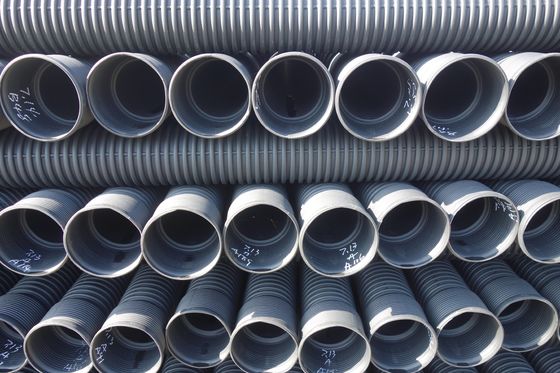 DN200-800mm ड्रेजिंग एचडीपीई पाइप डबल दीवार पानी निकासी के लिए नालीदार बेलो